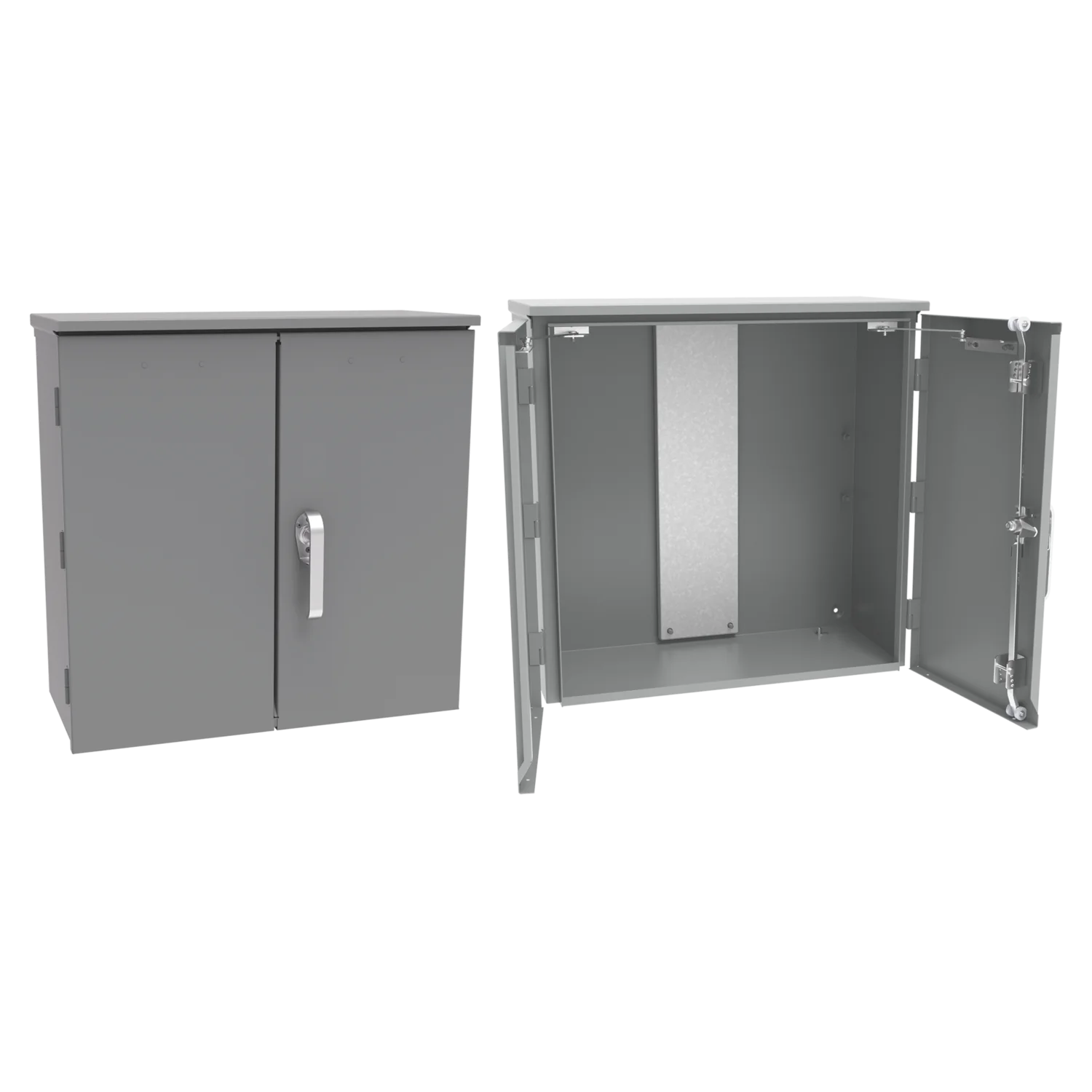 CT Cabinet Double-Door with Steel Foot-Mount Panel Type 3R