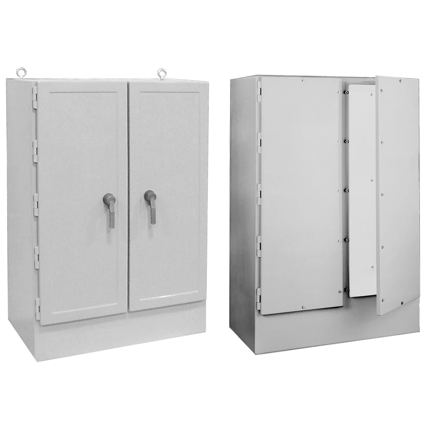 Fiberglass and Thermoplastic Freestanding Industrial Enclosures